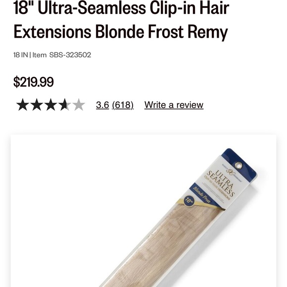 Ultra-Seamless Blonde Clip-in Hair Extensions